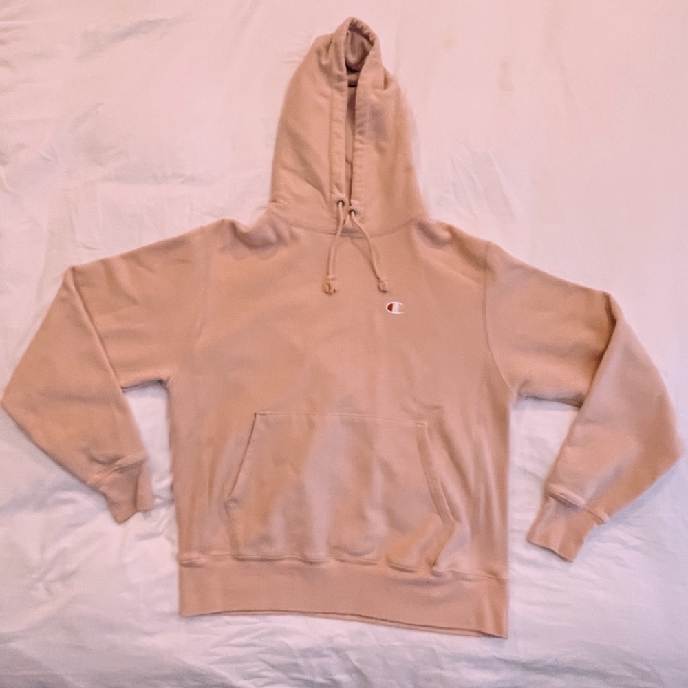 CHAMPION PREMIUM WEAVE HOODIE C LOGO
